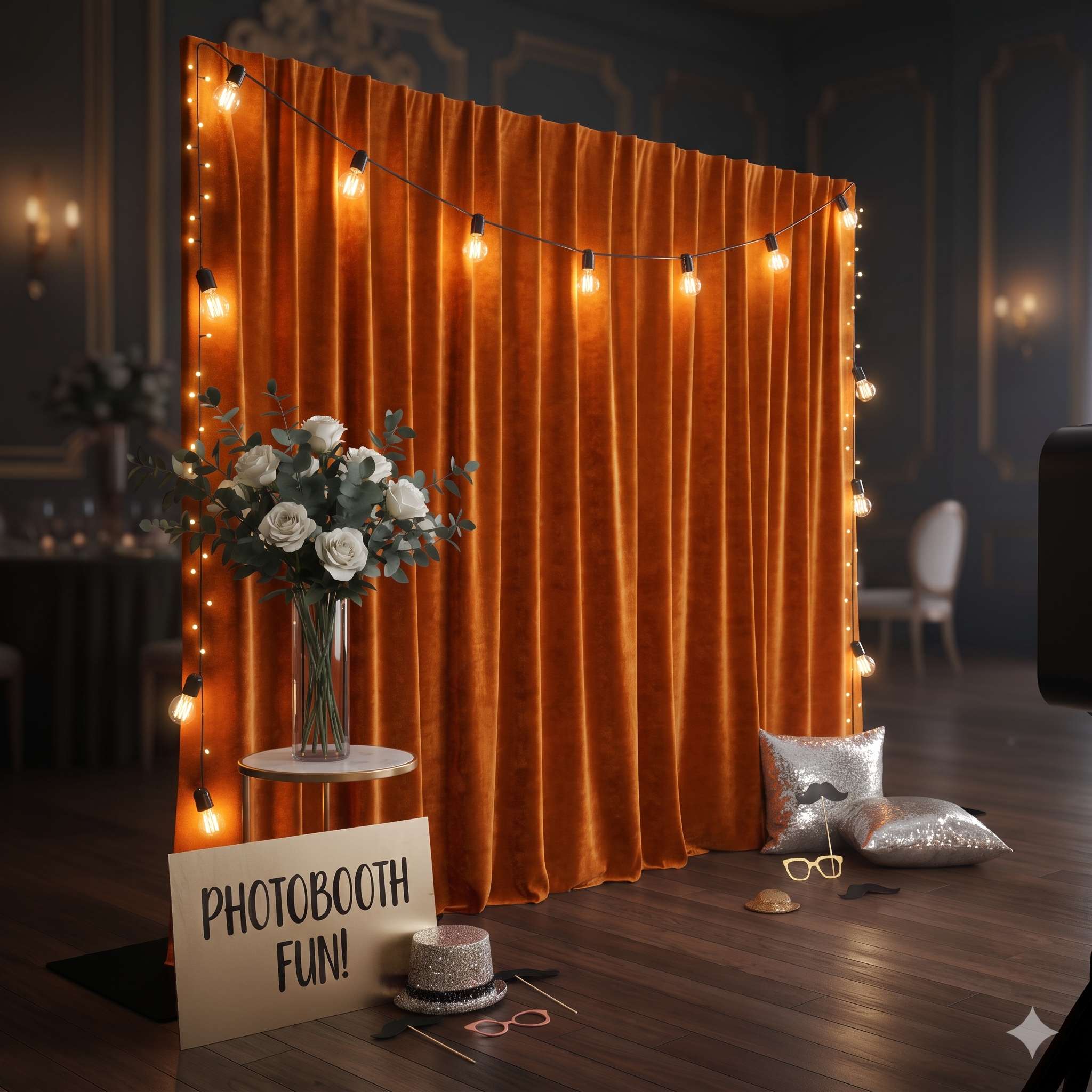 Backdrop Fluweel Oranje